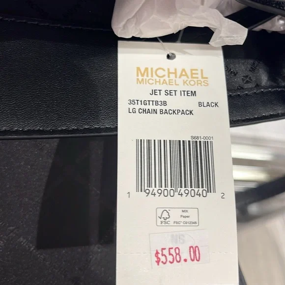 Michael Kors Jet Set Large Logo Backpack
Black 
NWT - Picture 11 of 16